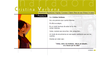 Tablet Screenshot of cristinaverbena.com